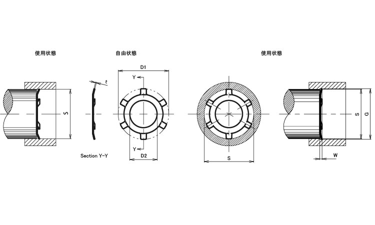 SI型止め輪(穴用・IWT(磐田 8.0