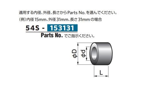 サーメットMブッシュ素材(54S