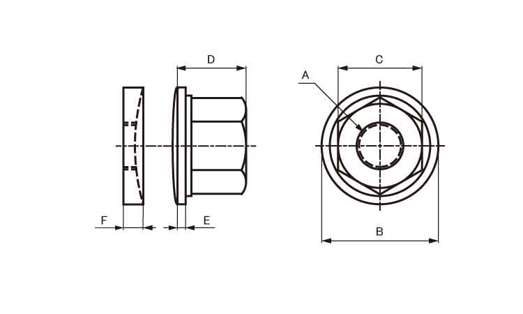 座付球面フランジナット(SFN 8.0