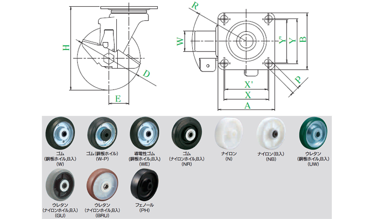 中荷重自在車ストッパーSJ-S型