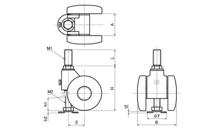ボルトタイプ(エラストマー黒A有