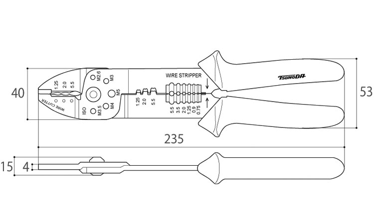 電工万能ペンチ AP-06