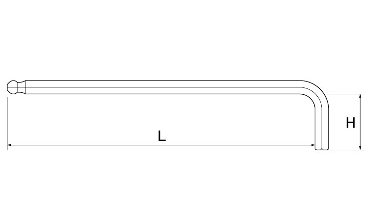 ロングBP六角棒レンチ BL-A