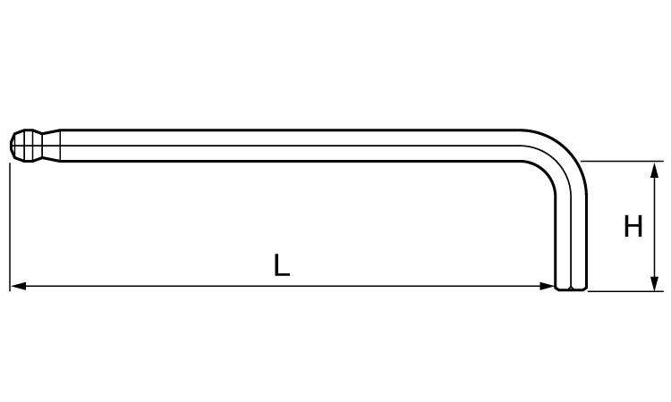 ロングBP六角棒レンチ BS-A