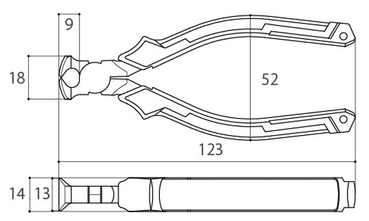 エンドニッパー EN-115DG