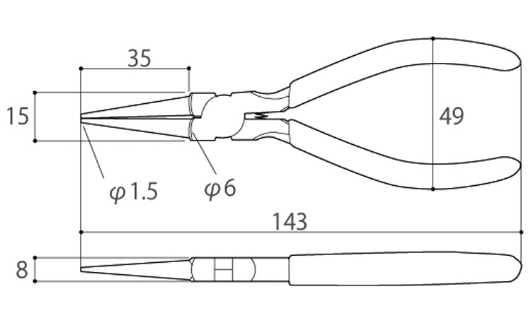 丸ペンチ(№23)MCR
