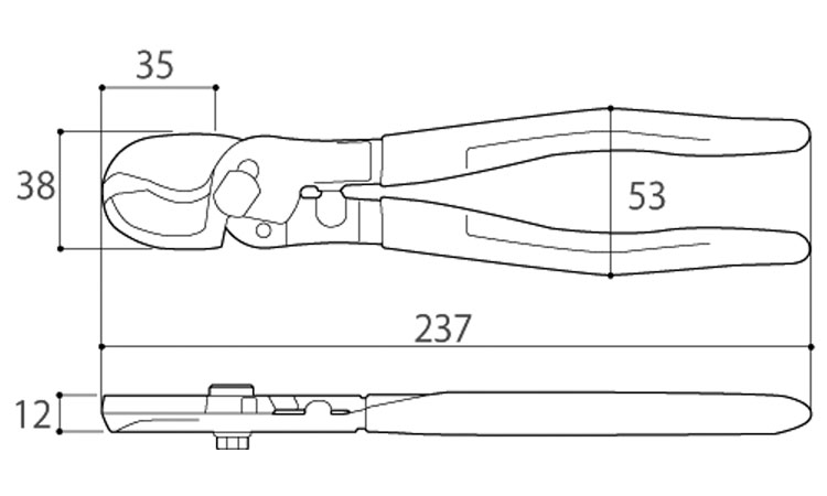 ワンハンドケーブルカッター OH