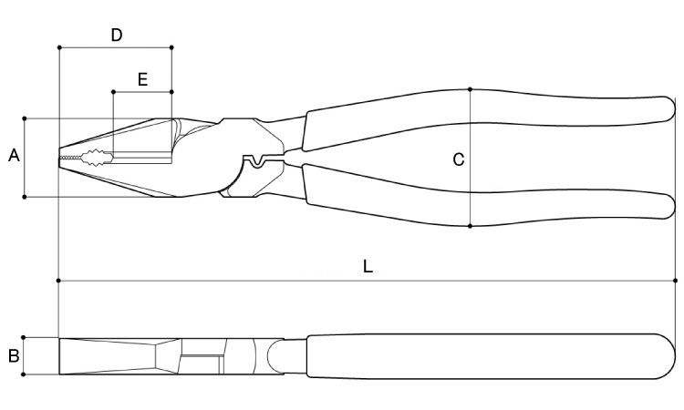 電工パワー万能ペンチ PW