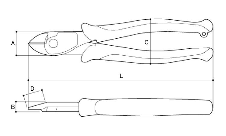 パワー硬線ニッパーPW-DG
