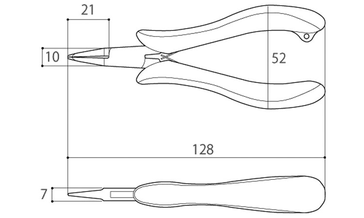 極細リードペンチ TM-13