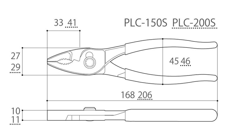 スリムプライヤー バネ付き