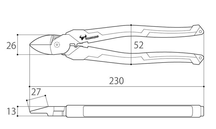 電工パワー薄刃ニッパPUNATG