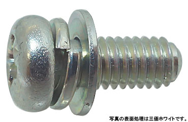 十字穴付(+)ナベP=4(丸先