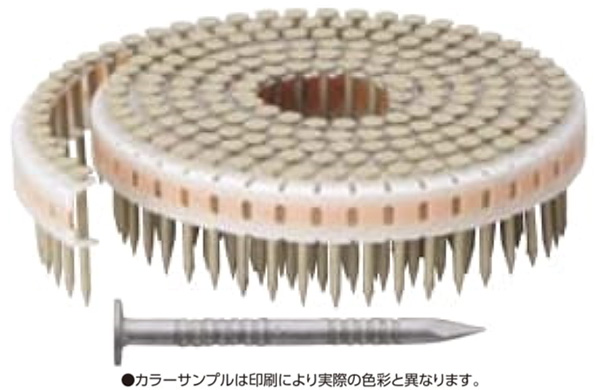 垂直プラ連結釘カクテルネイル リング釘・シルバー