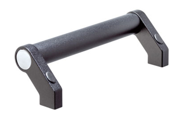 パイプ型ハンドル前面固定(黒)