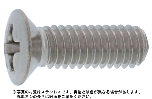 十字穴付（＋）丸皿小ねじ　小頭（Ｄ＝７（並目