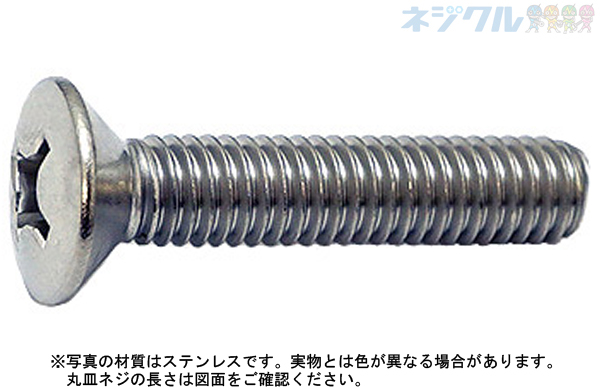 十字穴付（＋）旧ＪＩＳ丸皿小ねじ