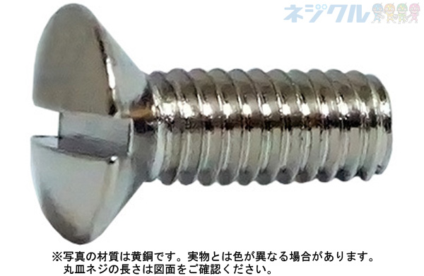 （ー）丸皿小ねじ（並目