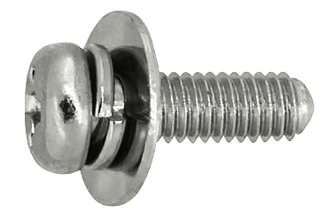 十字穴付（＋）ナベＰ＝３（丸先