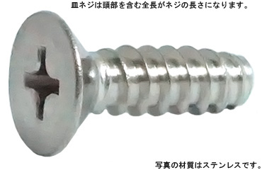 十字穴付（＋）Ｂ０皿タッピング