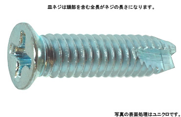 十字穴付（＋）Ｃ１ＪＩＳ皿　小頭