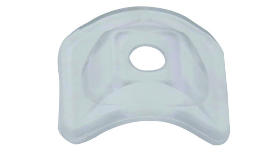 鉄板小波用　ポリカーボネート座金　クリヤー