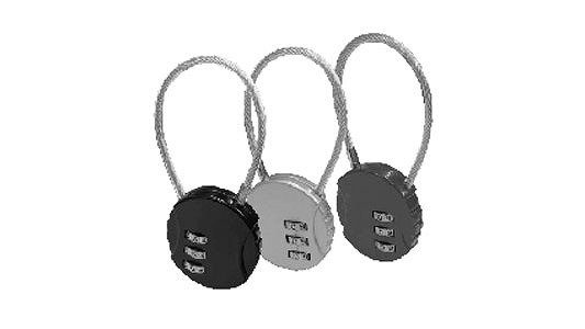 丸型ワイヤー錠　シルバー