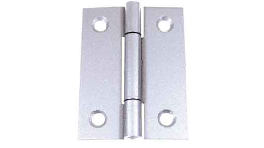 ビス止めカラー丁番（シルバー
