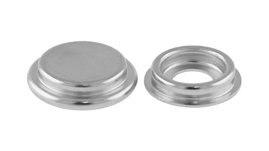 金属製のビスキャップシルバー４Ｐ