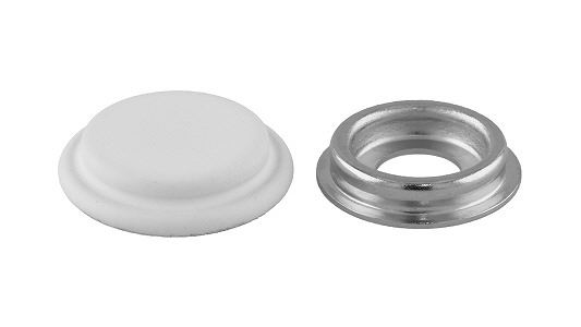 金属製ビスキャップホワイト２０Ｐ