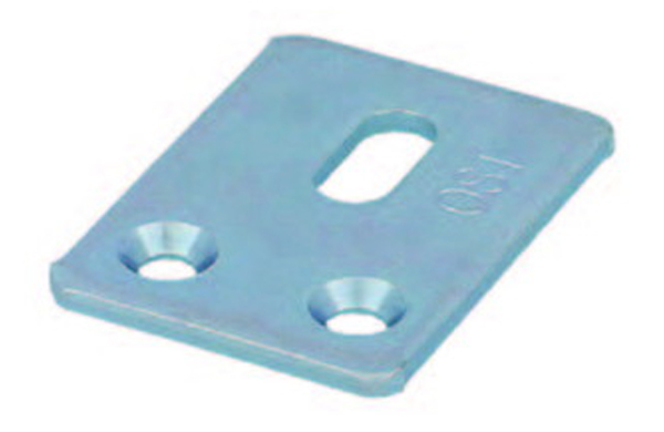 平鋼板　縦穴（ユニクロ）