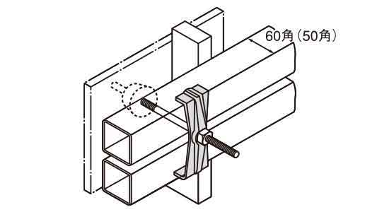 ＫＳ　タイ当板　リブ座６０角用