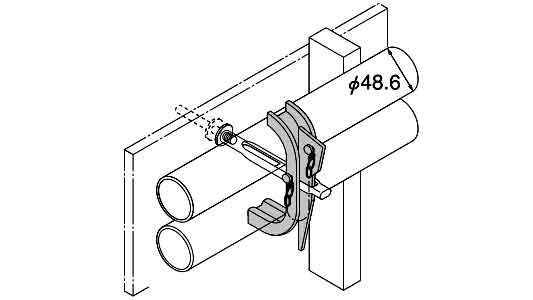 ＫＳ　タイ当板　丸用Ｗ型
