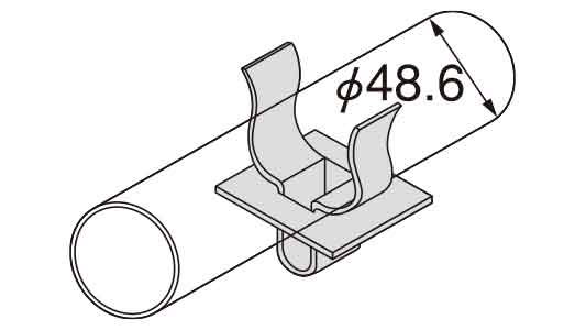 ＫＳ　タイ当板　丸用スラブ受Ｓ型