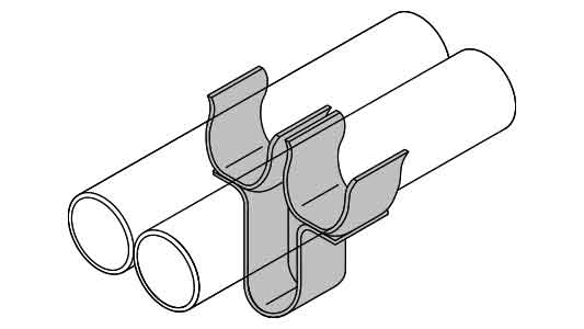 ＫＳ　タイ当板　丸用スラブ受Ｗ型