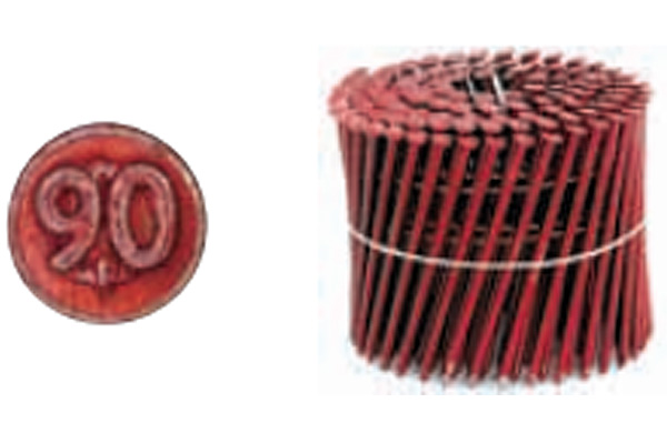 ワイヤ連結ＤメッキＣＮ釘赤１０巻