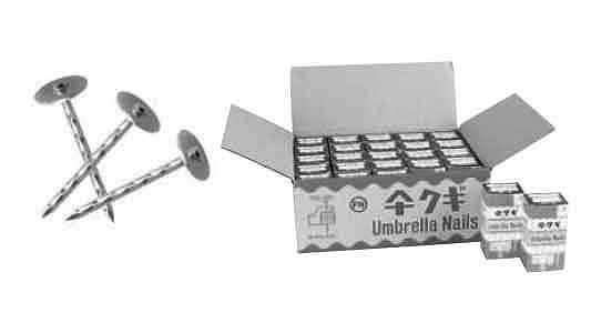 光沢メッキ傘釘（スクリュー