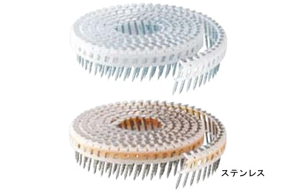 斜めプラ連結釘（スクリング・平頭