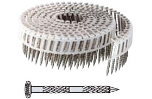 斜めプラ連結釘不燃スクリング布目