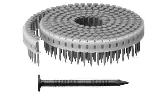 垂直プラ連結釘カクテルネイル　リング釘・シャインＧ