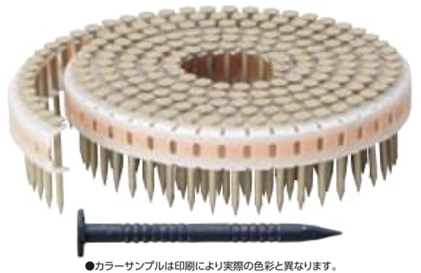 垂直プラ連結釘カクテルネイル　リング釘・Ｄブルー