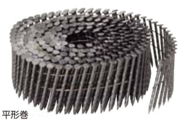 ワイヤー連結釘　スクリュー平形巻　１０巻