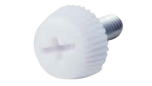 （＋ー）ナイロン化粧ネジ白ＮＯ１