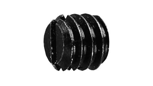 （ー）止めねじ（くぼみ先）