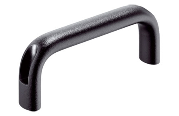 アーチ形グリップ前面固定アルミ黒