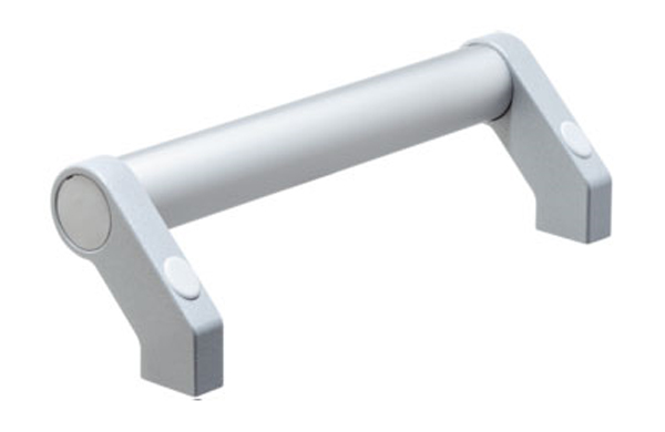 パイプ型ハンドル前面固定シルバー