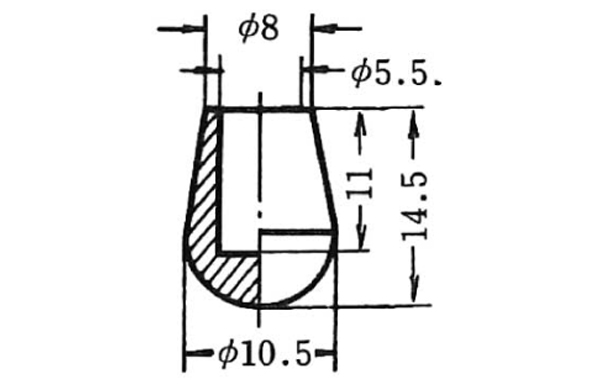パイプ用ゴム脚　ＫＰー１０３