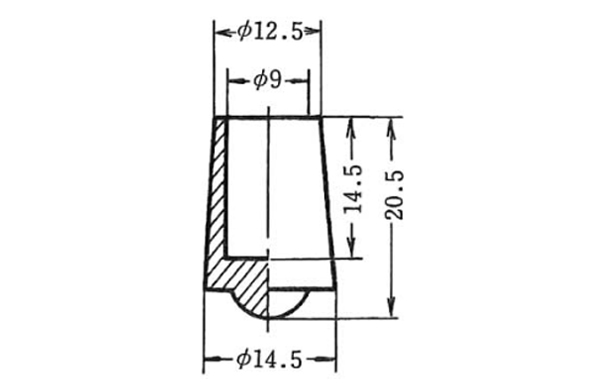 パイプ用ゴム脚　ＫＰー１０９