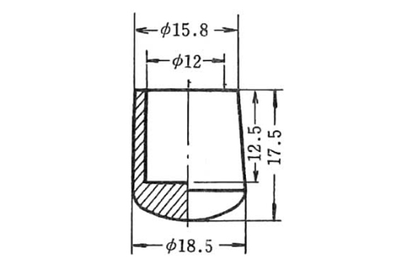 パイプ用ゴム脚　ＫＰー１０７