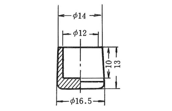 パイプ用ゴム脚　ＫＰー６０５